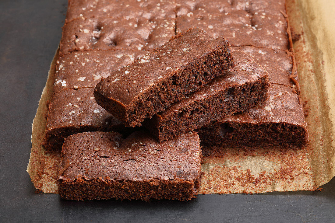 Double chocolate brownies