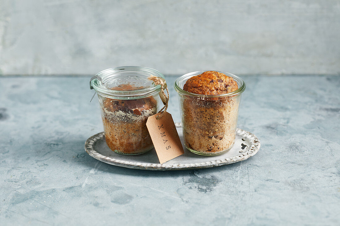 Bananenbrot im Glas (zuckerfrei)