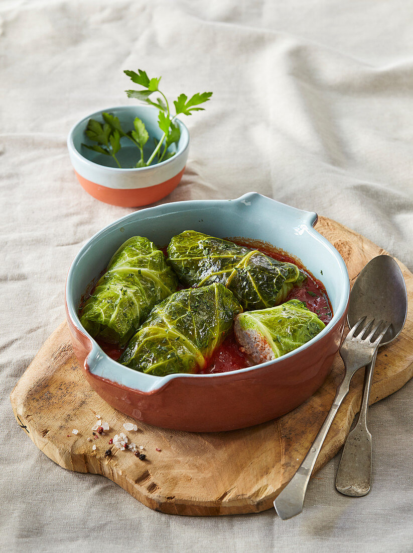 Stuffed cabbage leaves