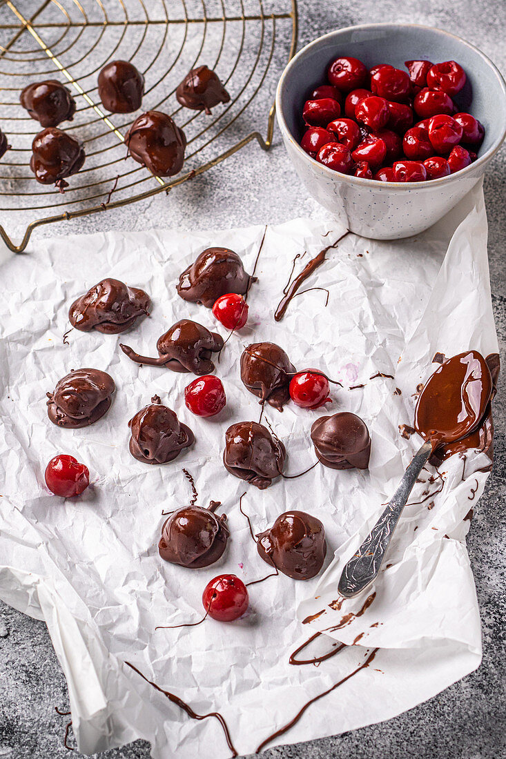 Chocolate covered cherries