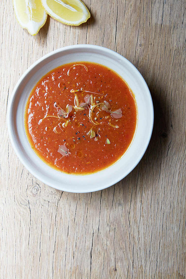 Tomato soup with spices