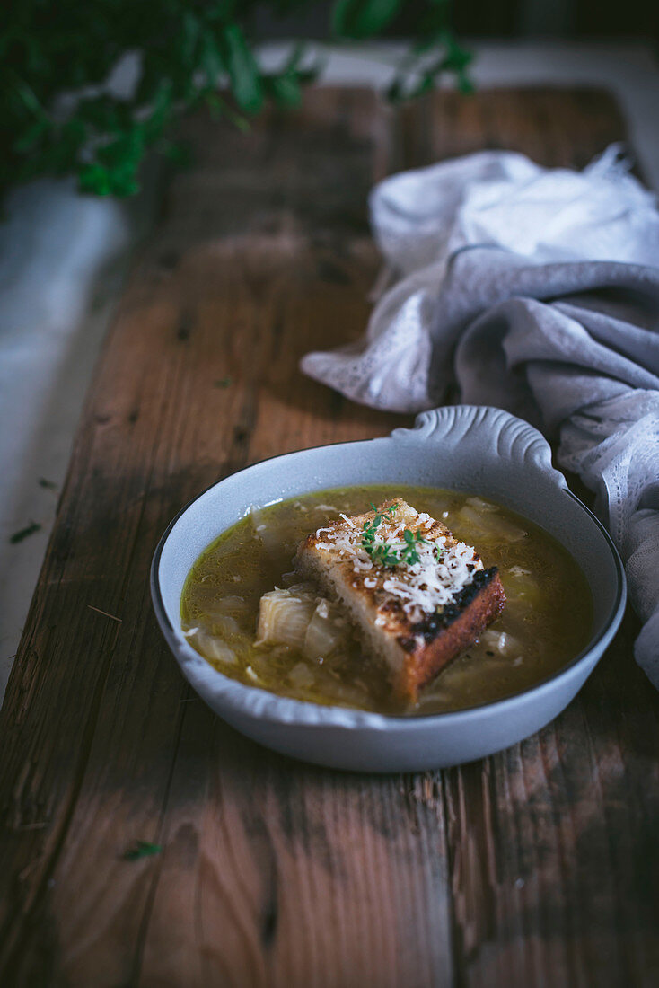 Französische Zwiebelsuppe