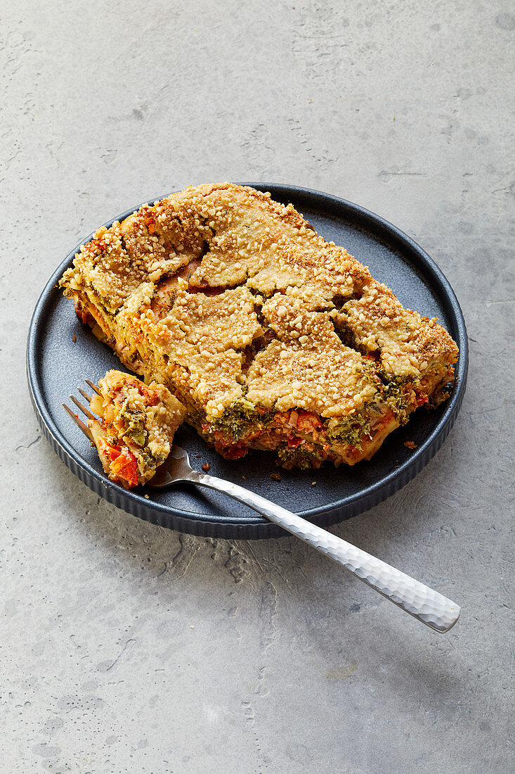 Grünkohl-Lasagne mit Cashew-Béchamel