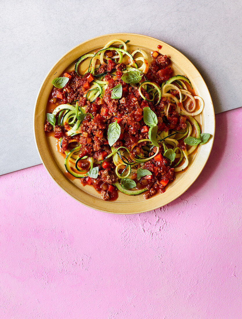 Zoodles mit Bolognese