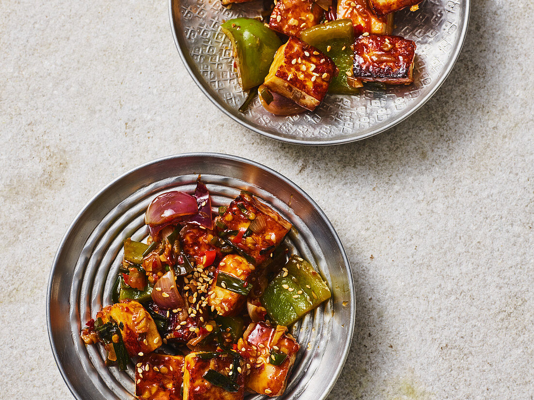 Scharfer Chili-Paneer (Indien)