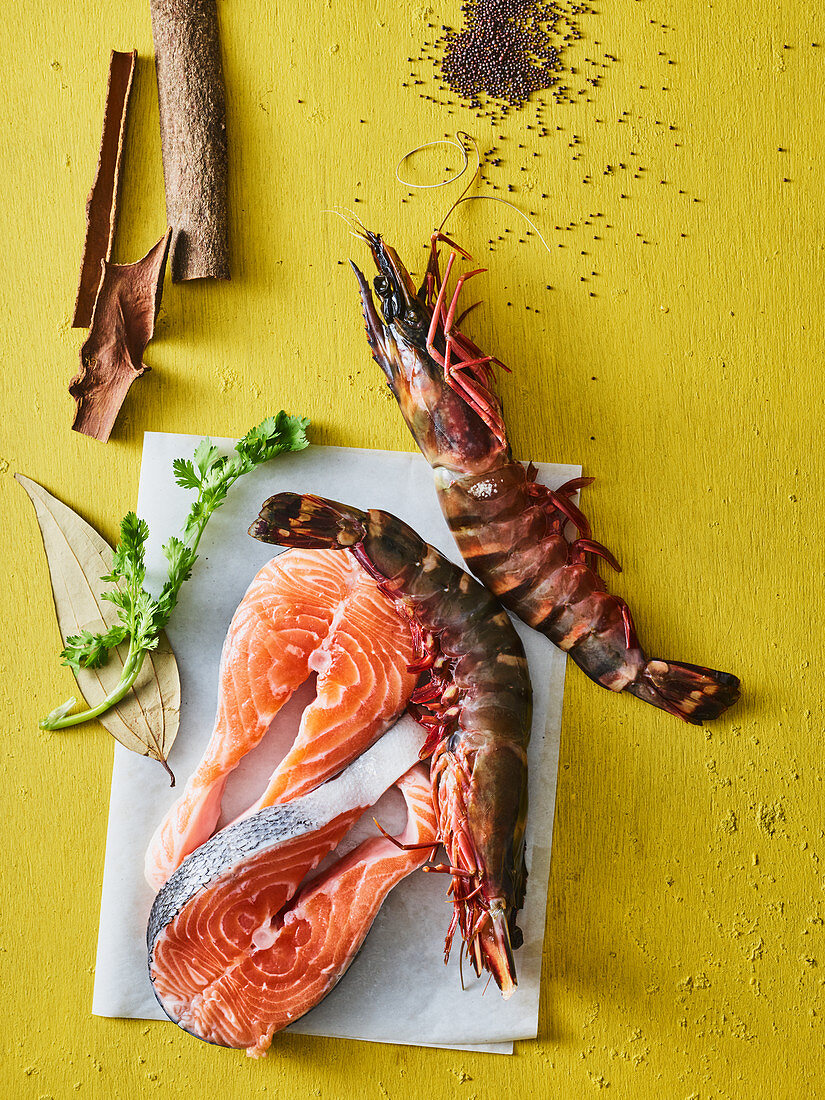 Ingredients for Indian fish dishes