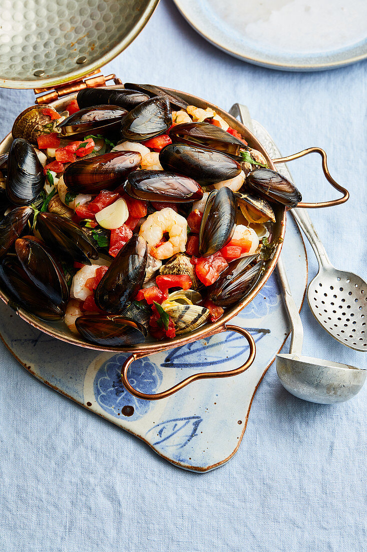 Seafood in a cataplana (Portugal)