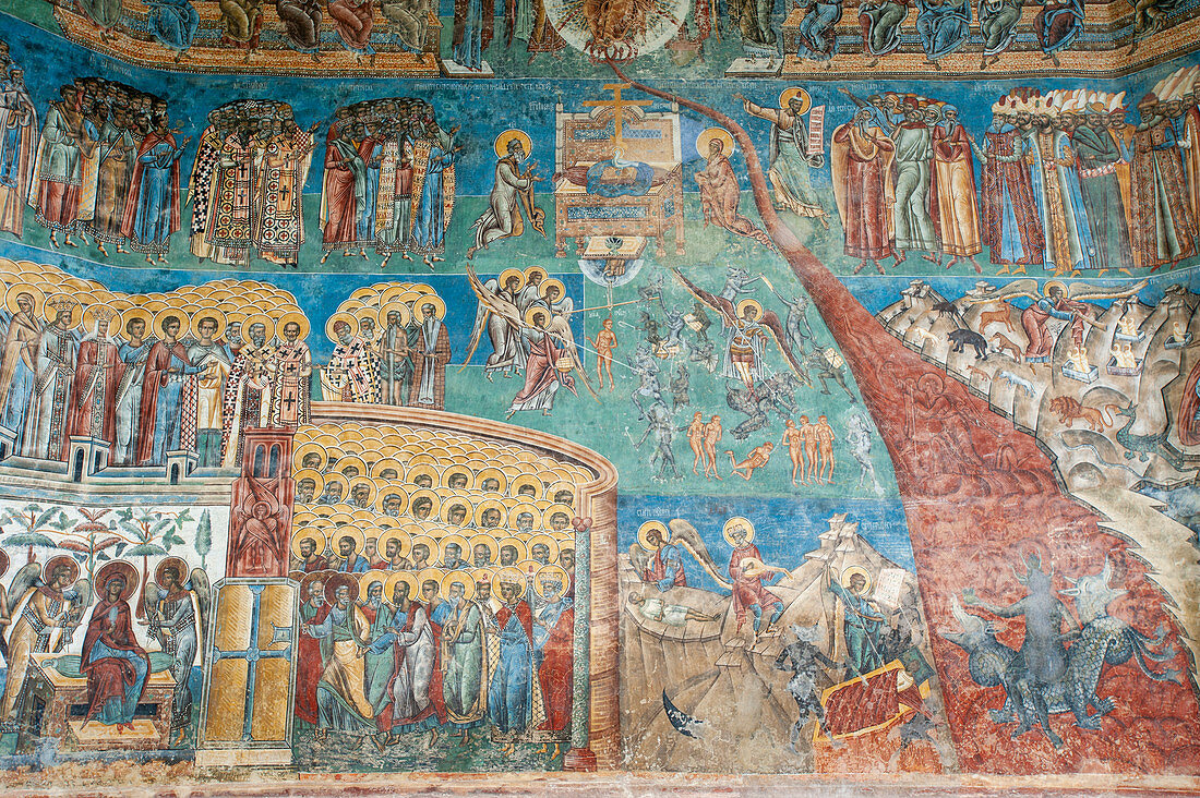 Fresco, Church of St. George, Voronet Monastery, Romania