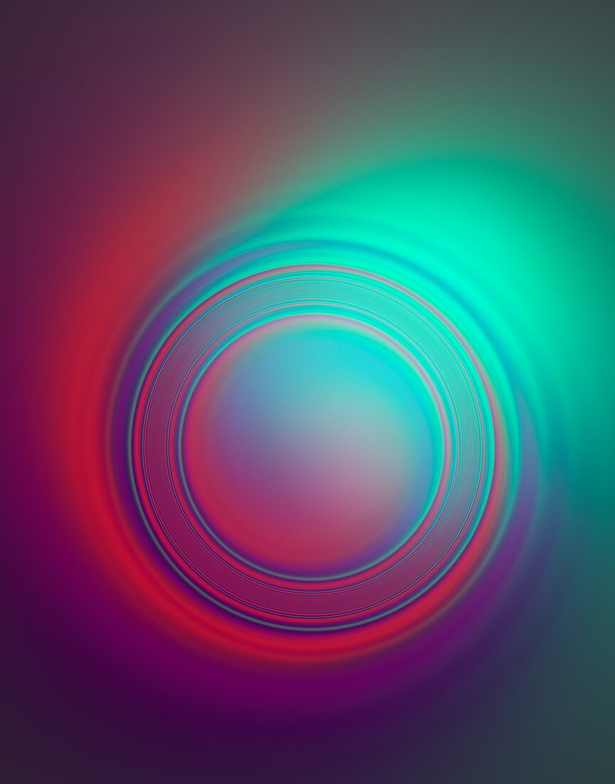 Concentric circles abstract illustration.