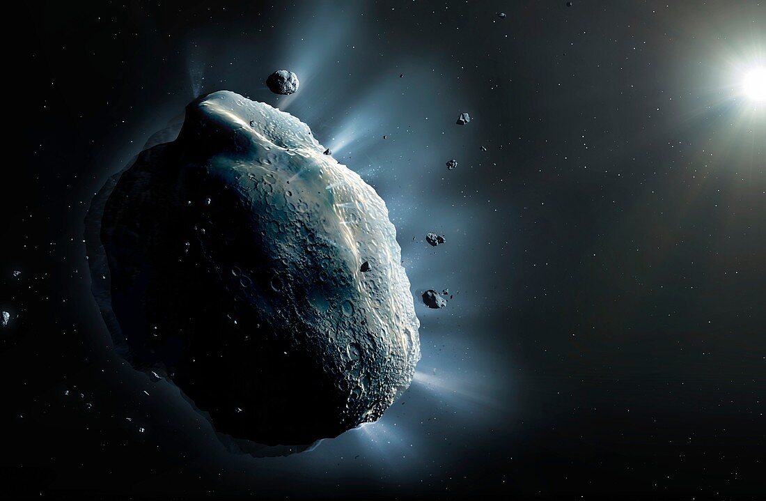 Artwork of Asteroid Phaethon