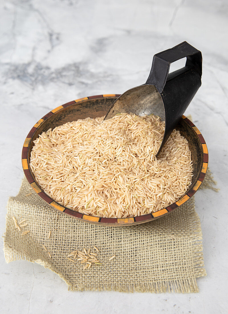 Brown Basmati Organic superpail rice