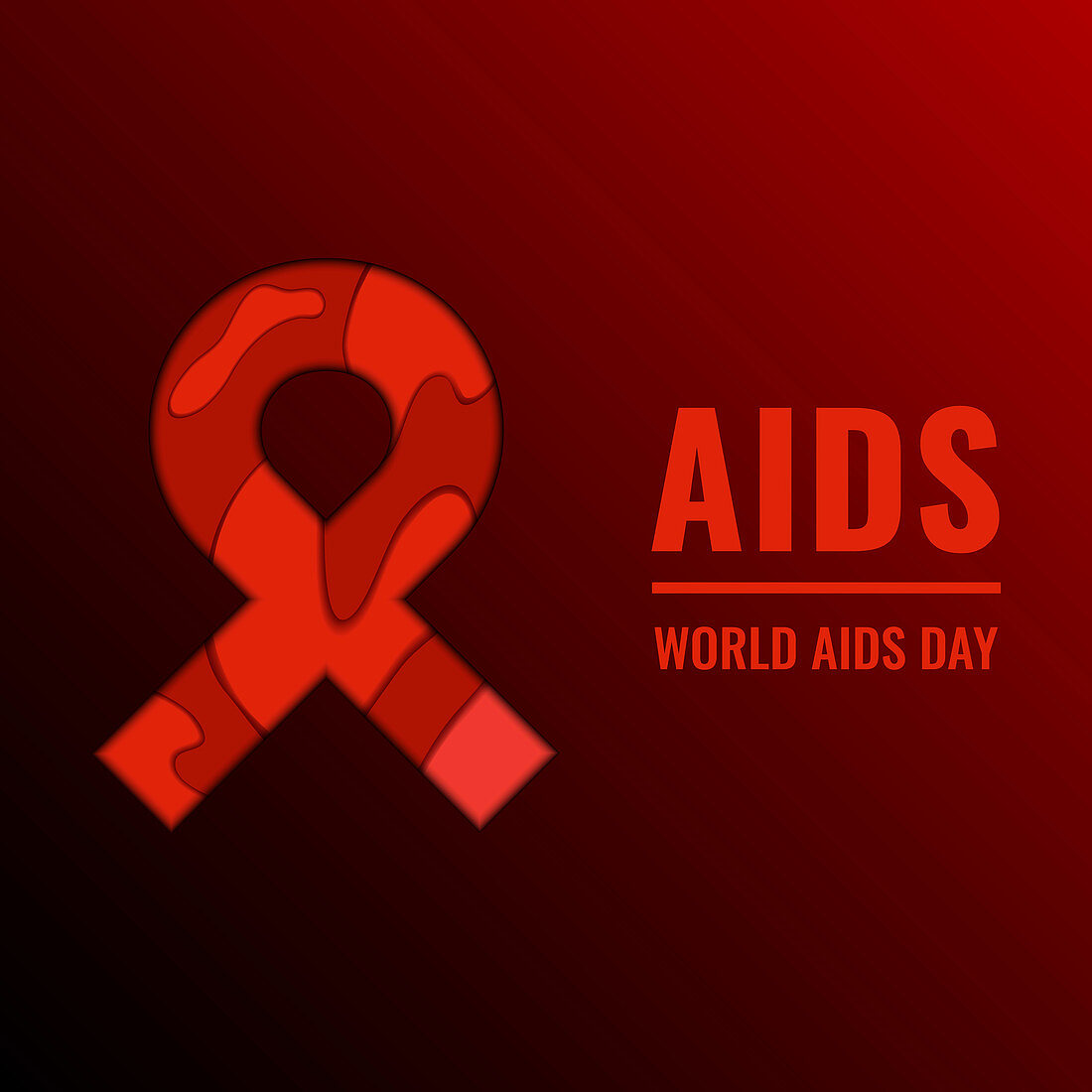 AIDS awareness, conceptual illustration