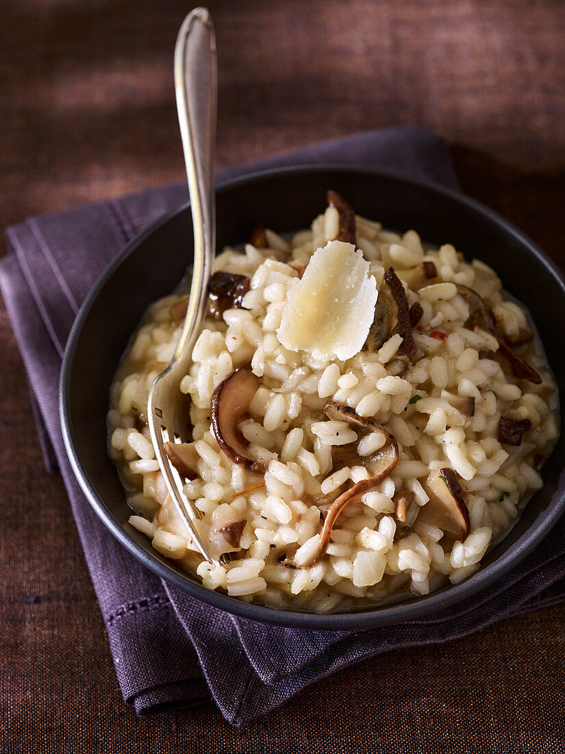 Cep and parmesan risotto