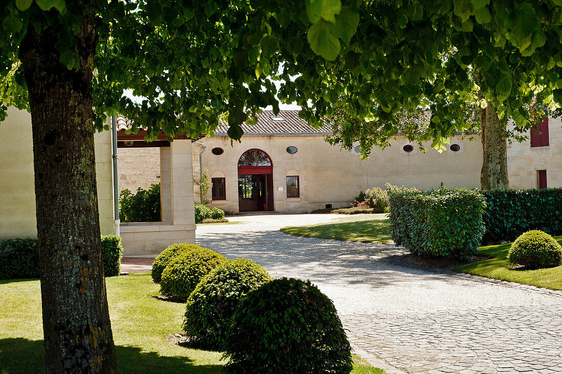 Gebäude, Château Lynch Bages, Pauillac, Bordeaux, Frankreich