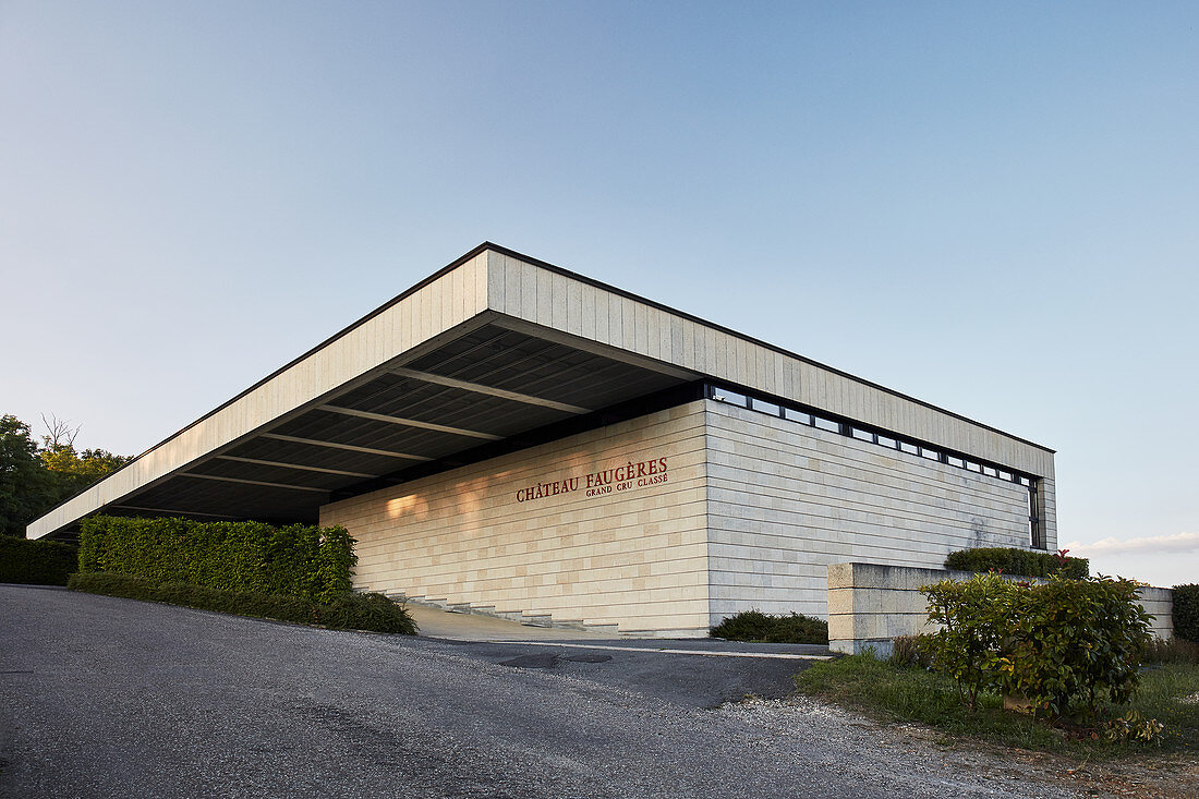 Gebäude des Château Faugeres, Saint Emilion,  Bordeaux, Frankreich