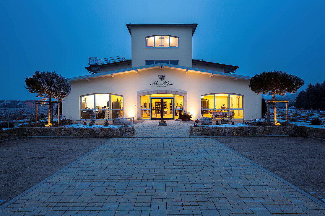 Wine shop Markgräflerland region, Martin Wassmer vineyard, Baden, Germany