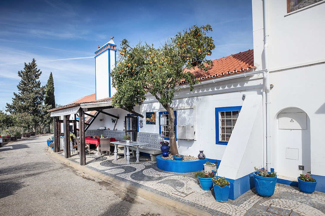 The main building at Quinta Plansel, Alentejo, Portugal