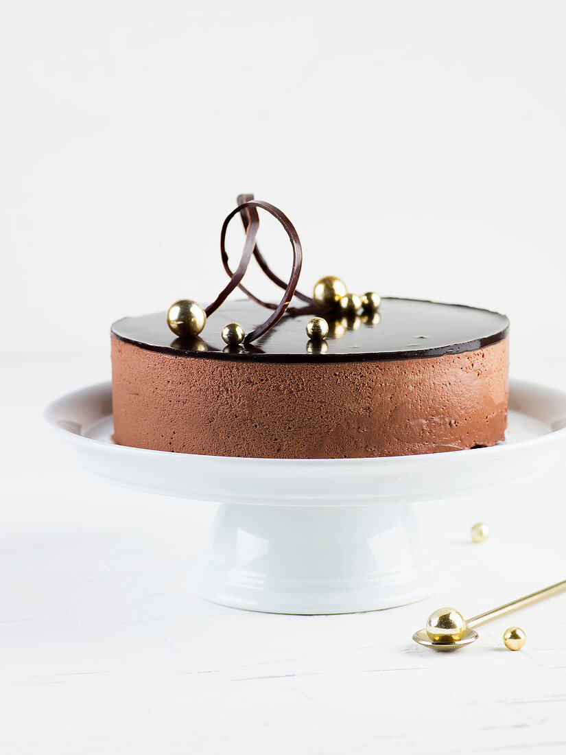 Trianon au chocolat (chocolate mousse cake, France)