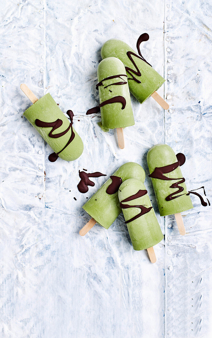 Matcha choc pops