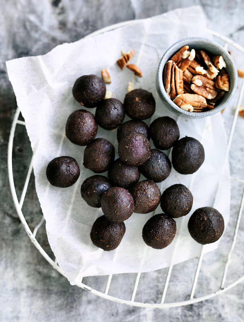 Choc nut brownie bliss balls