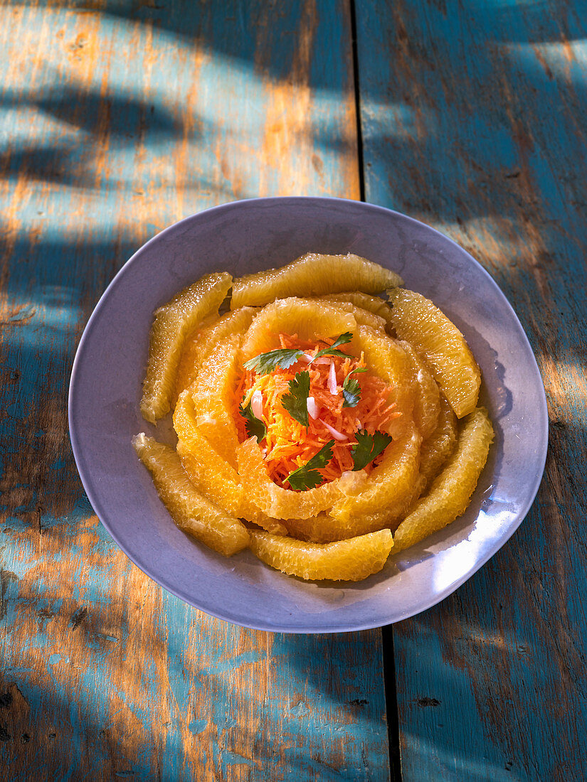 Karottensalat mit Orangen