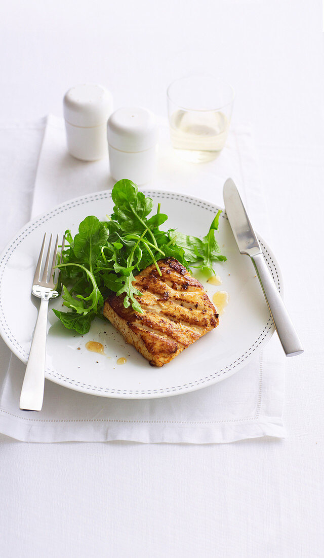 Peri Peri Fischfilet mit Rucolasalat