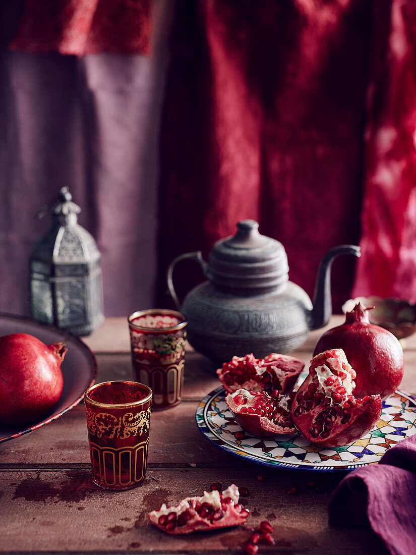 Pomegranate in oriental ambience