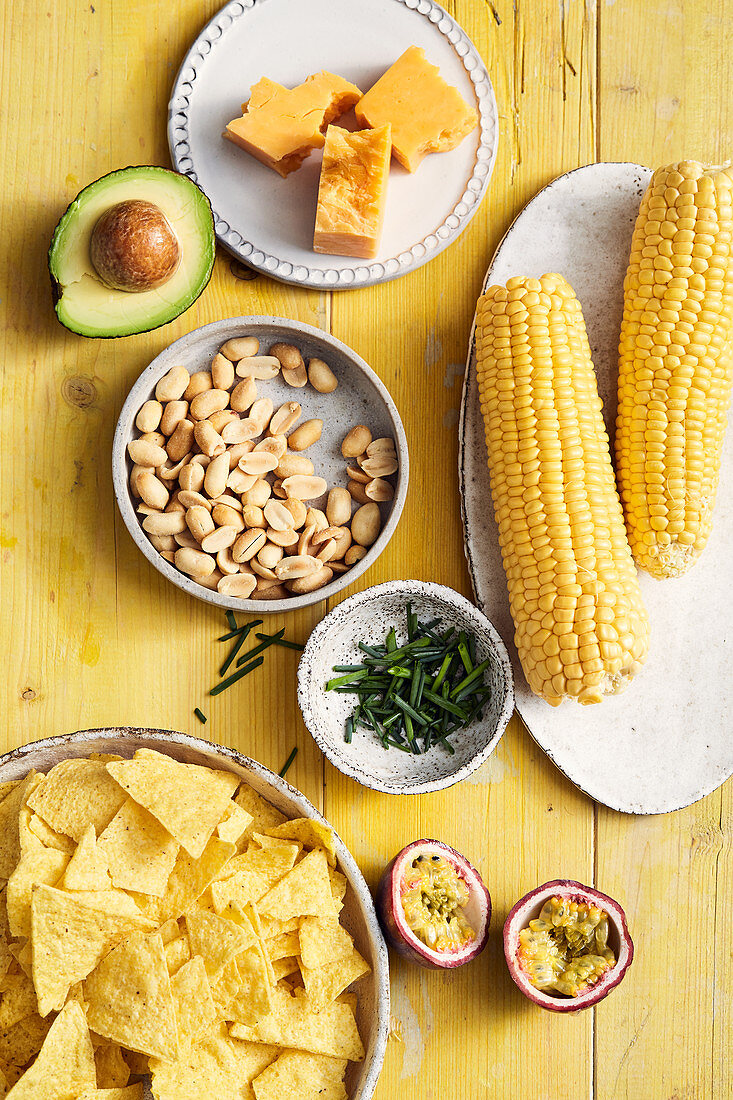 Zutaten für vegane Snacks