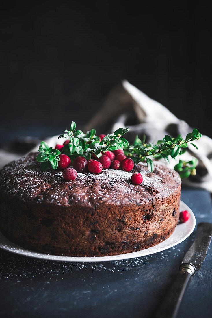 British Christmas fruitcake