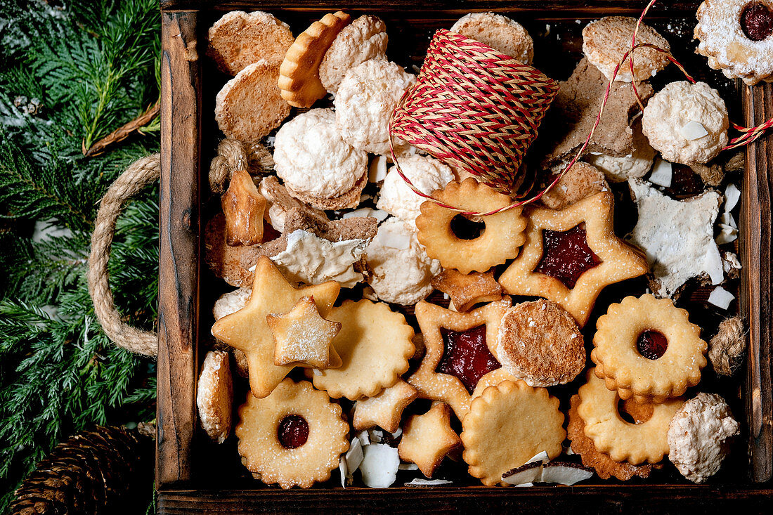 Christmas homemade shortbread biscuits cookies collection