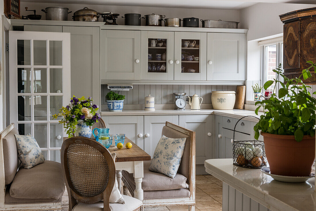 Kitchen with bespoke Shaker-style units