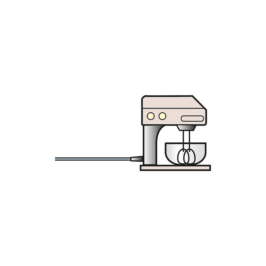 Food mixer, illustration