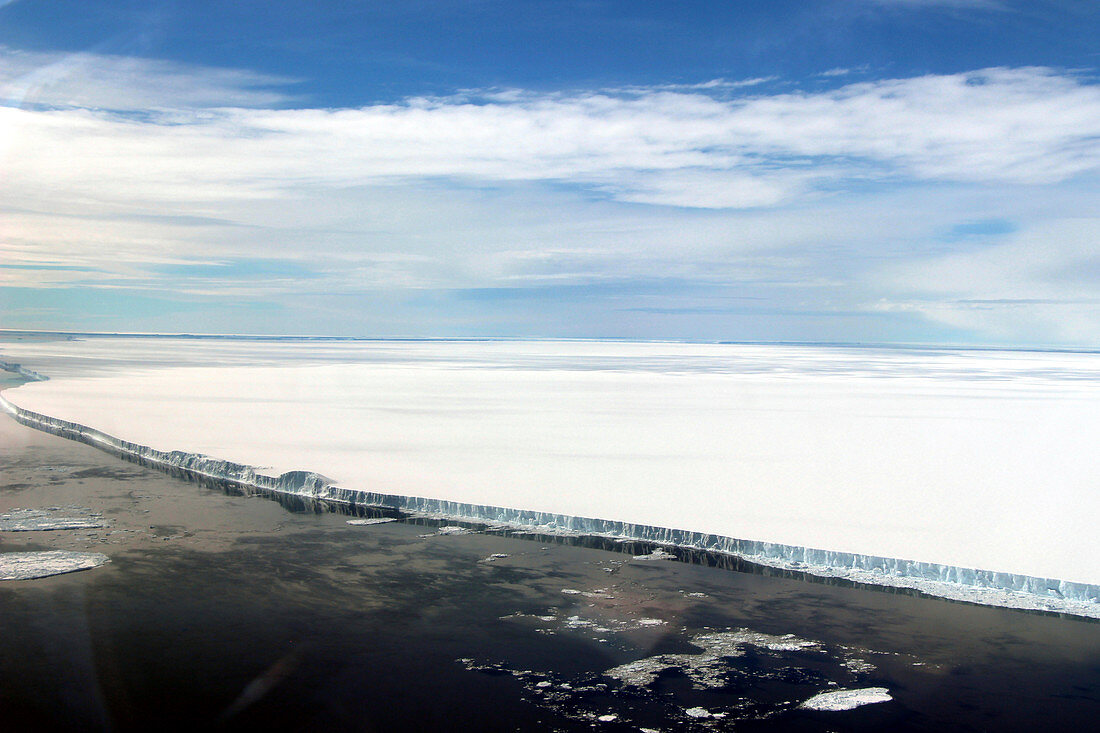 Iceberg A68a, aerial photograph