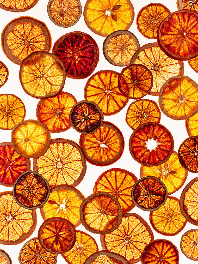 Dehydrated citrus slices