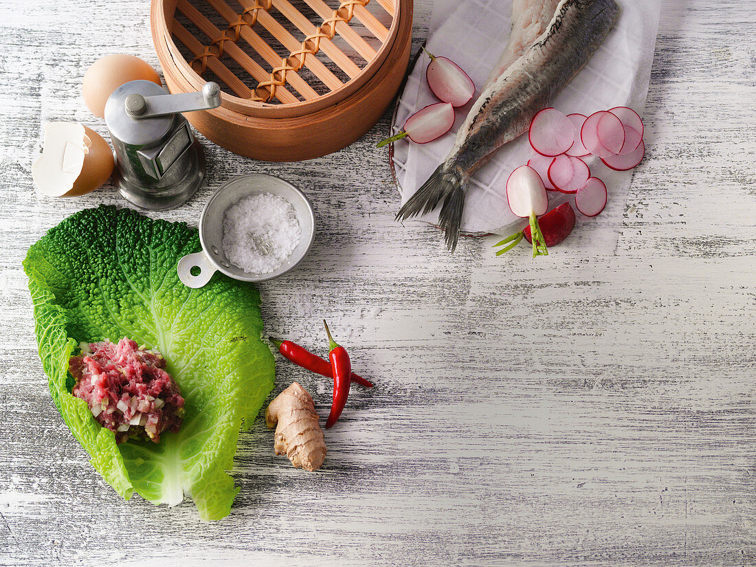 Ingredients for fish and meat dishes