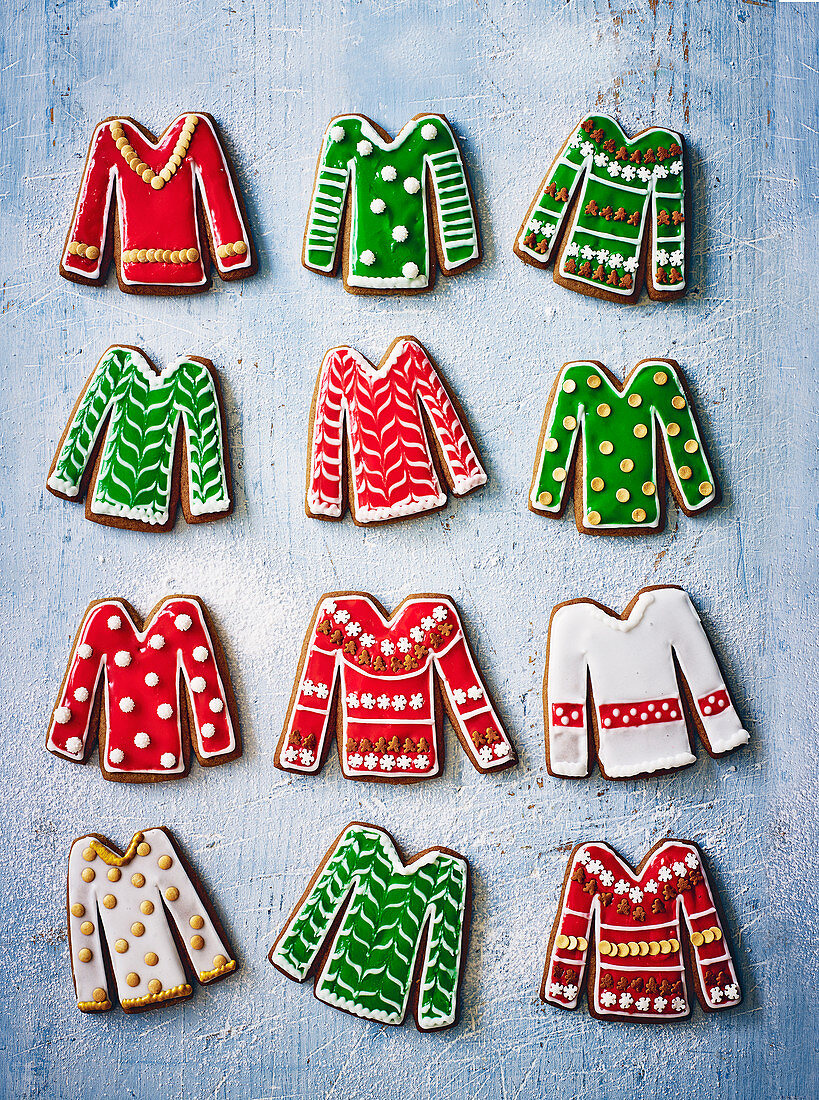 Weihnachtliche Lebkuchen-Pullover