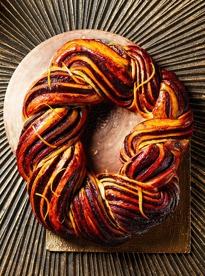 Schokoladen-Orangen-Babka