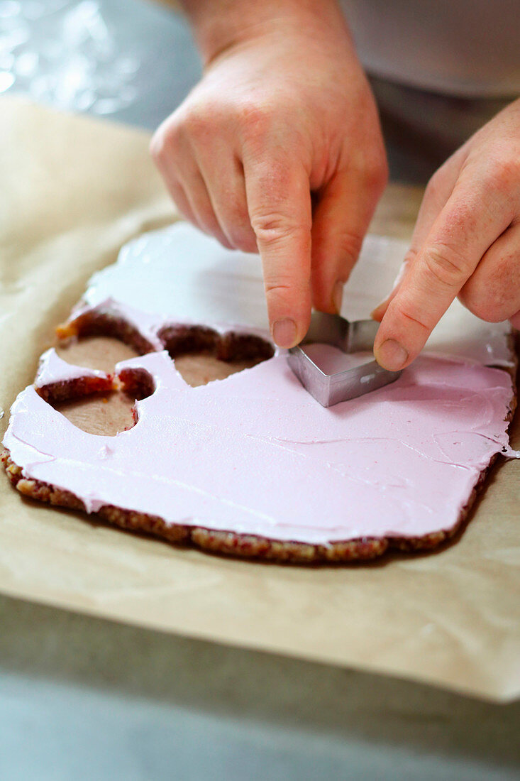 Cut out almond hearts