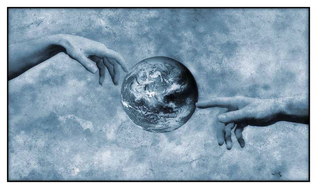 Creation of the Earth, conceptual illustration