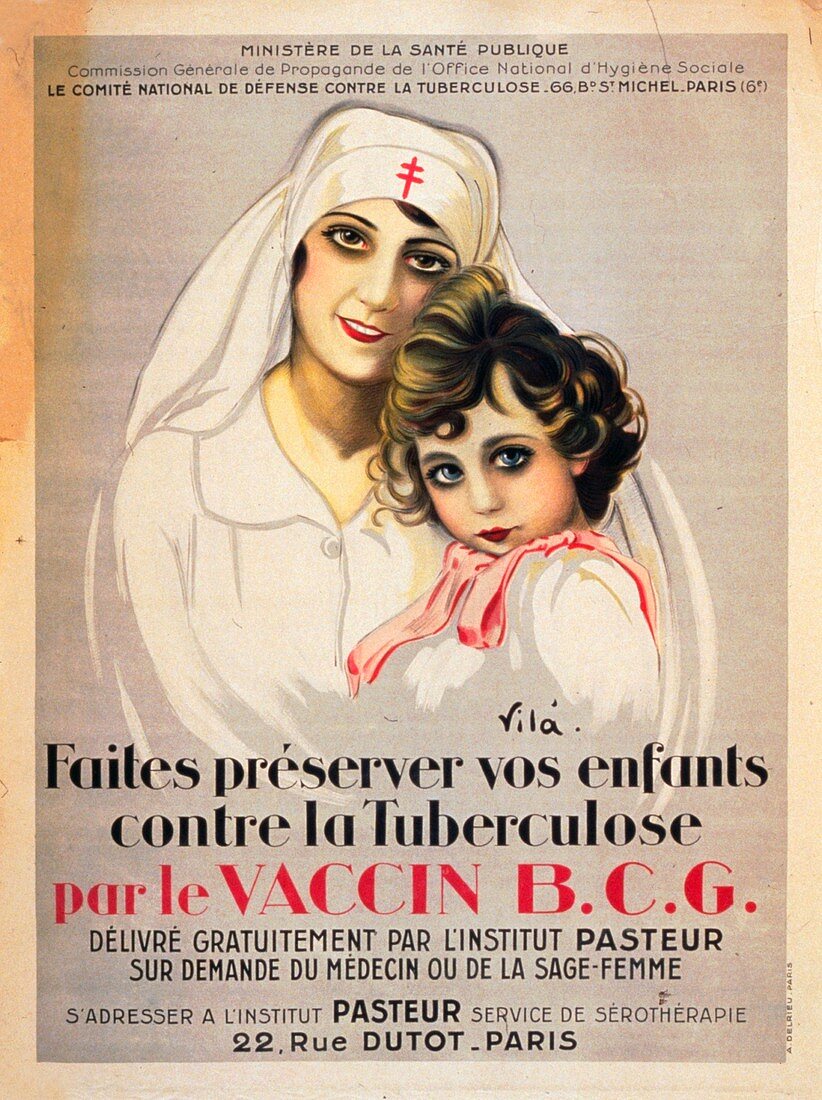 WWI French tuberculosis vaccination poster