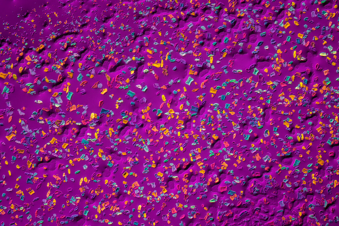 Manganese sulphate, polarised light micrograph