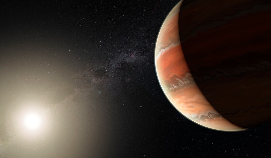 Exoplanet WASP-19b, illustration
