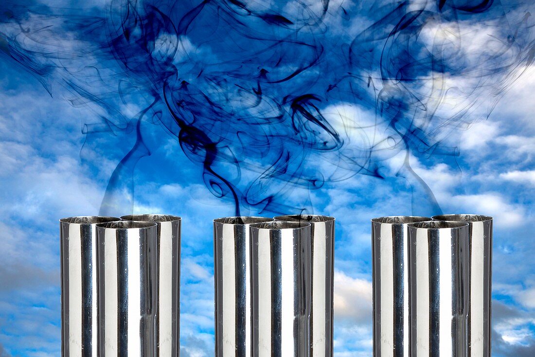 Carbon dioxide removal, conceptual composite image