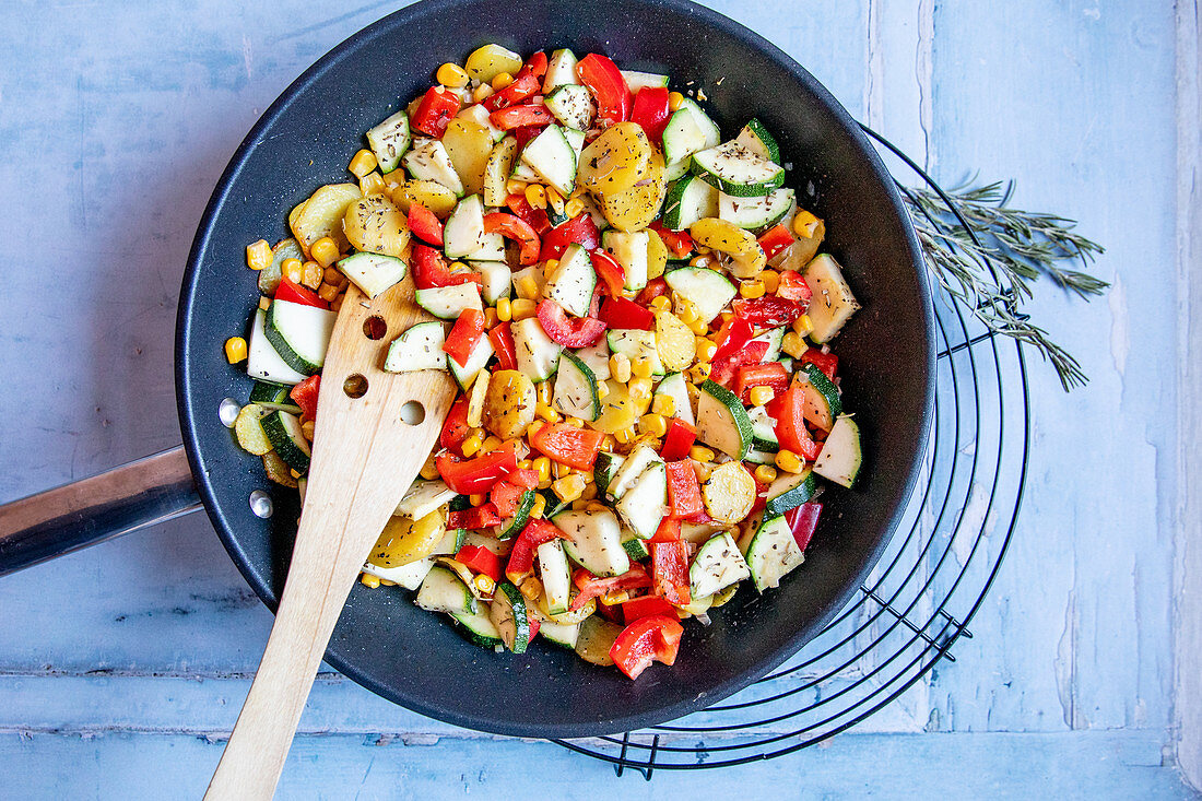 Vegan stir-fry vegetables