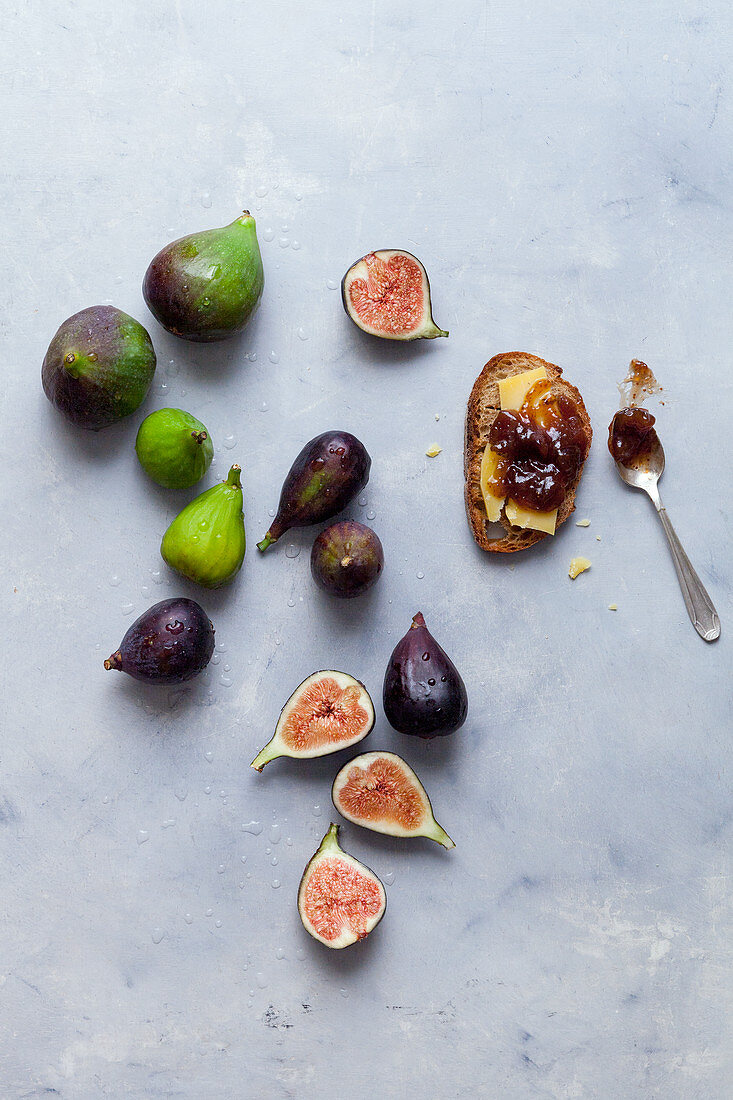 Fig jam and fresh figs