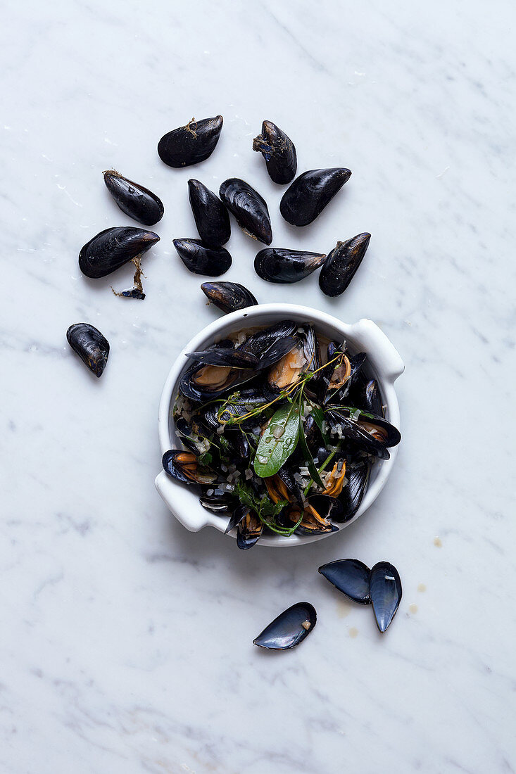 Marinated mussels