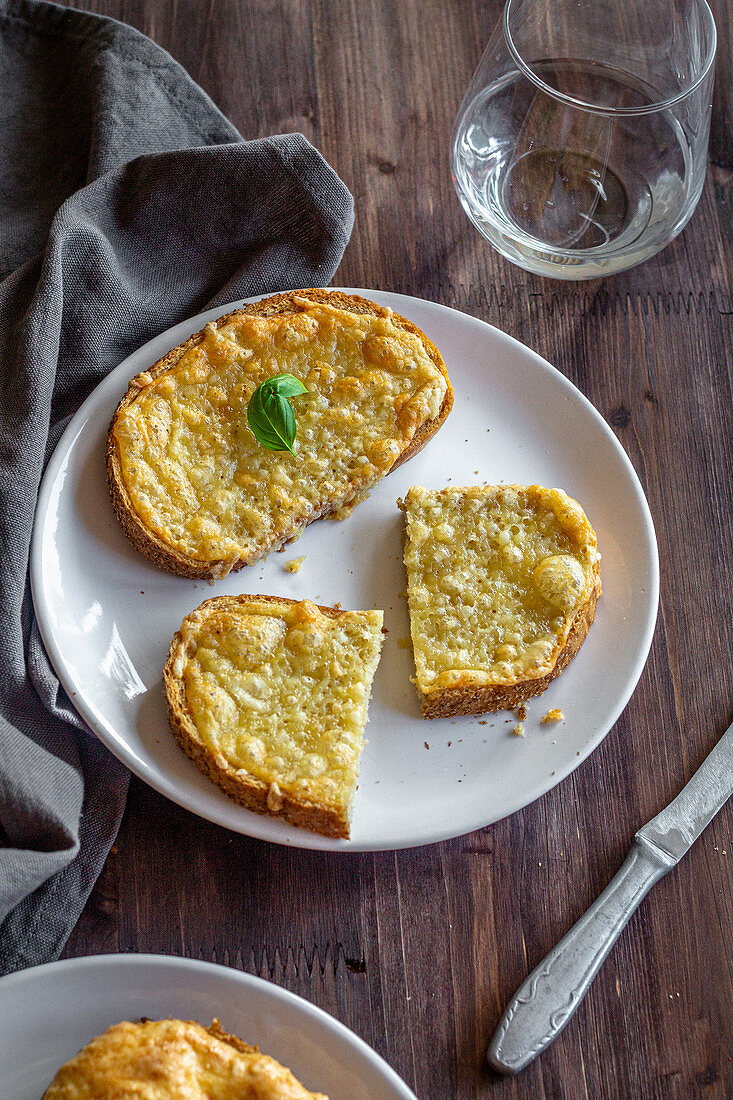 Baked cheese sandwiches