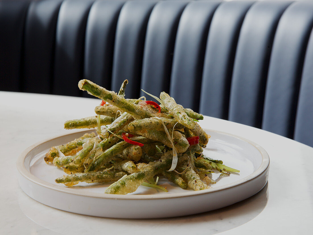 Green bean tempura