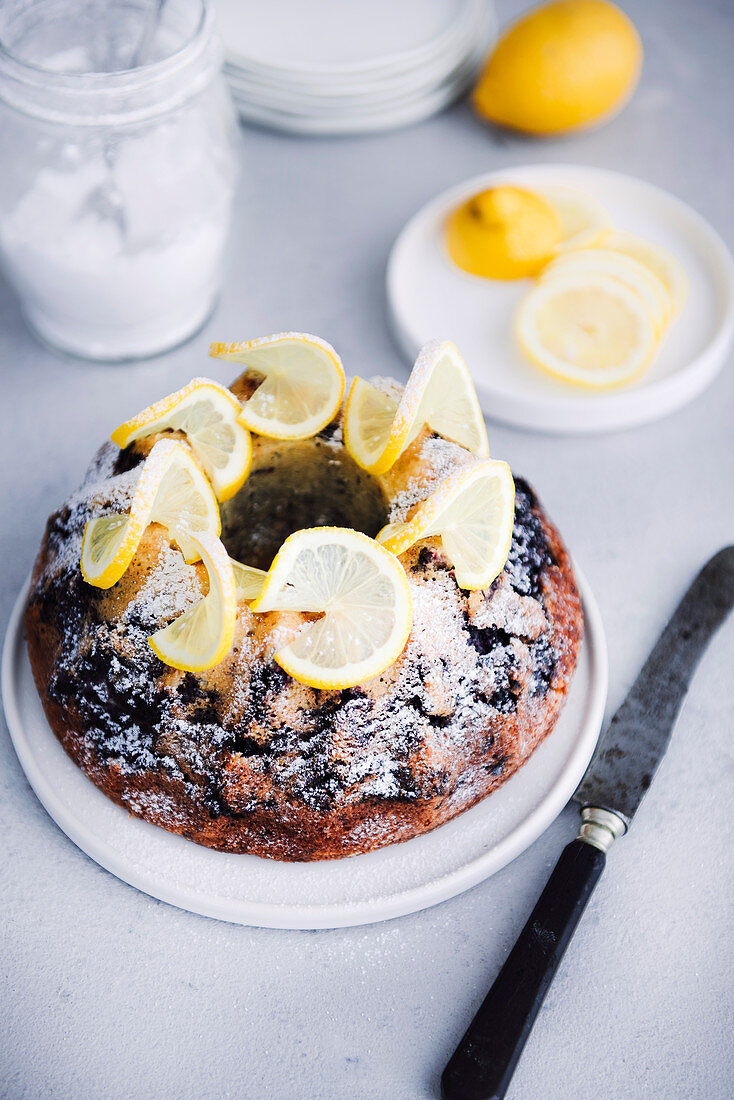 Lemon Blueberry Bundt Cake