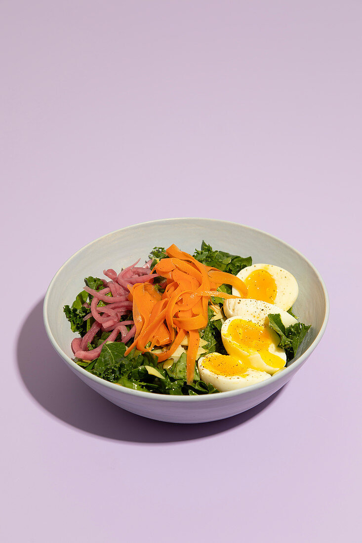 Pickled Carrots and Egg Salad